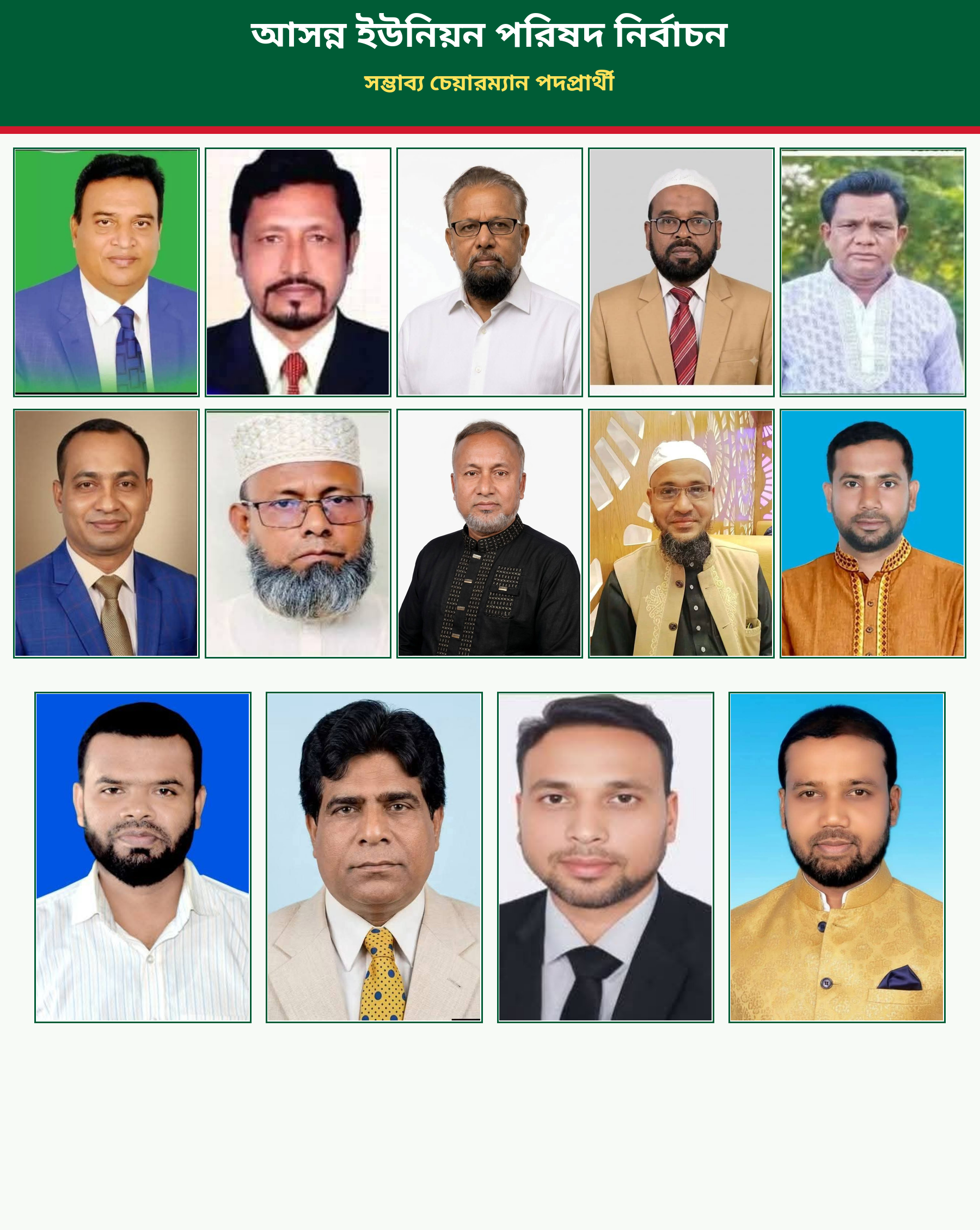 আউলিয়াপুর ইউনিয়নে চেয়ারম্যান পদে সম্ভাব্য প্রার্থী ১৬ জনের বেশি!